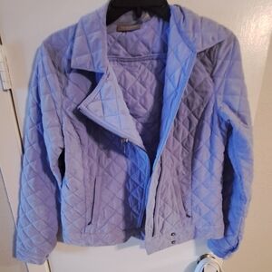 Croft And Barrow Chic Light Purple Quilted Women's Jacket